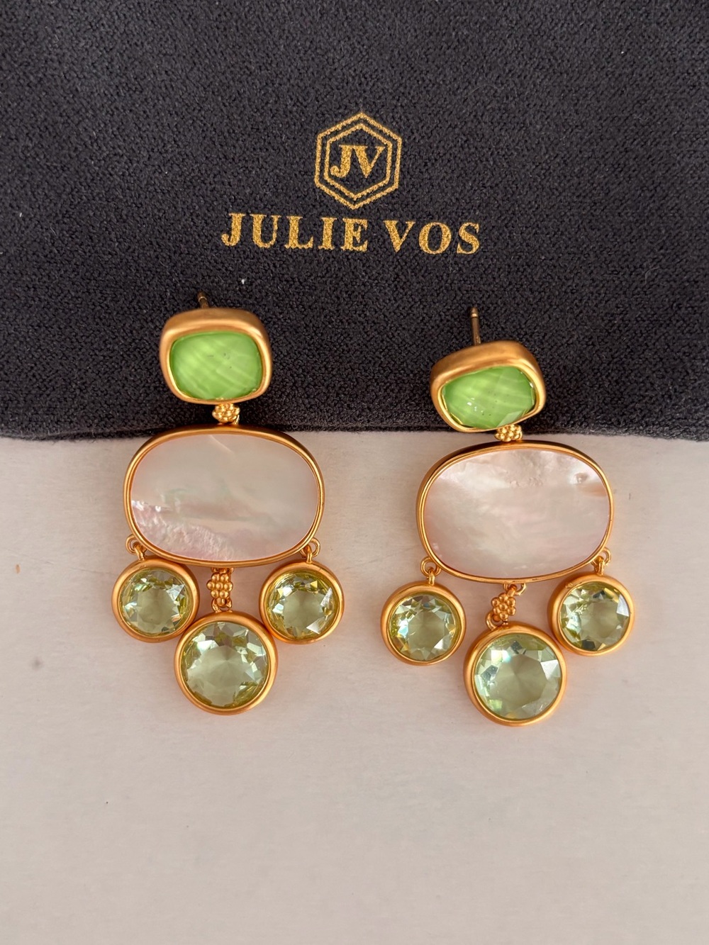 NWOT Julie Vos Kaleidoscopes Chandelier Earring - Picture 3 of 5